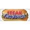 Signmission STEAK SANDWICH BANNER SIGN cheesesteak philly sub hoagie big huge beef B-120 Steak Sandwich - alternate 1